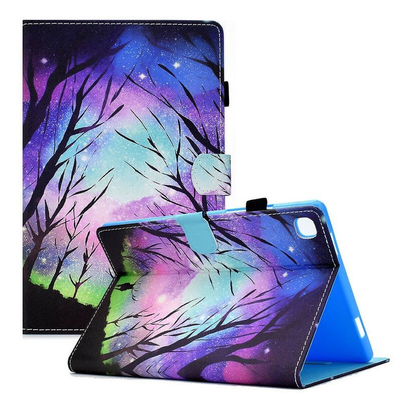 Flipové Pouzdro Na Samsung Galaxy Tab A7 Lite Noční Les