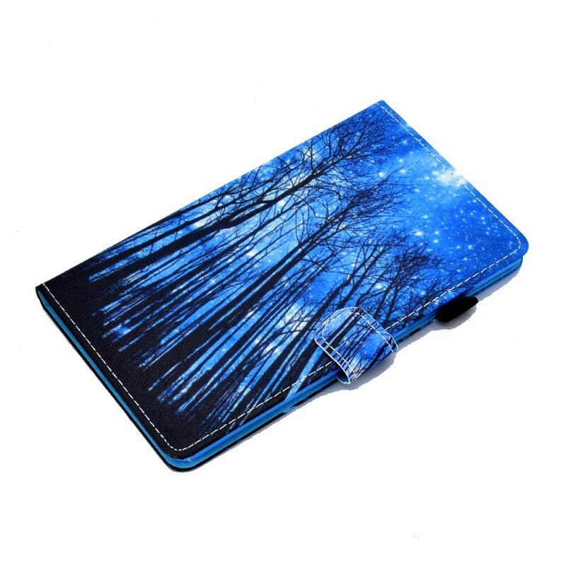 Flipové Pouzdro Na Samsung Galaxy Tab A7 Lite Noční Les