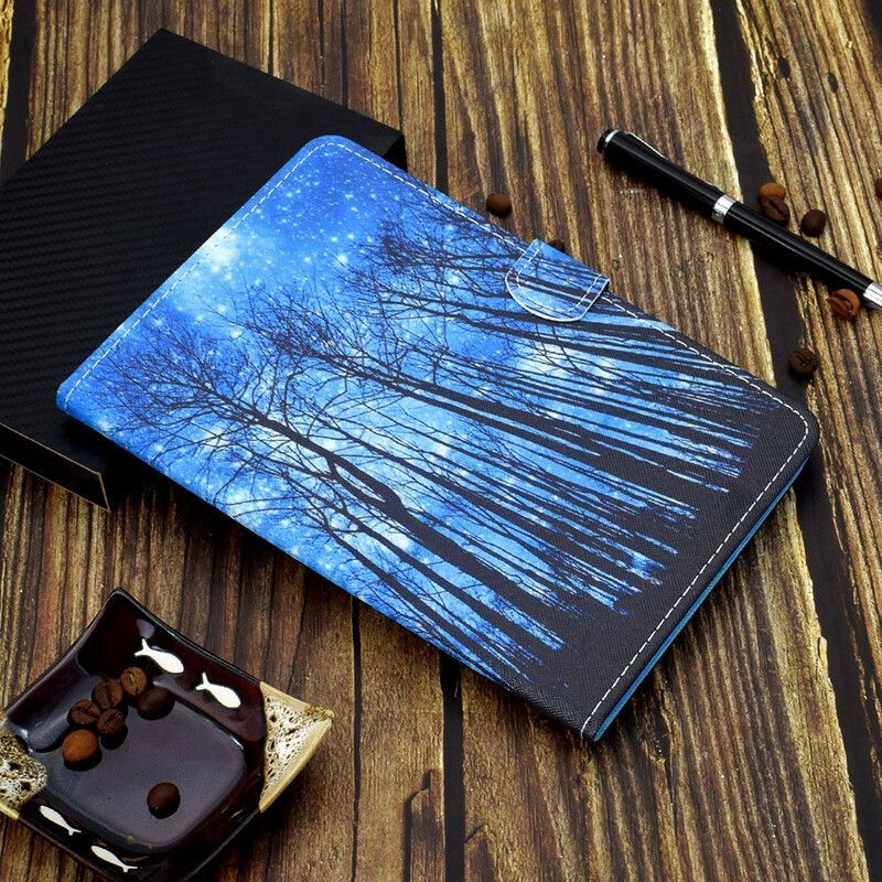 Flipové Pouzdro Na Samsung Galaxy Tab A7 Lite Noční Les