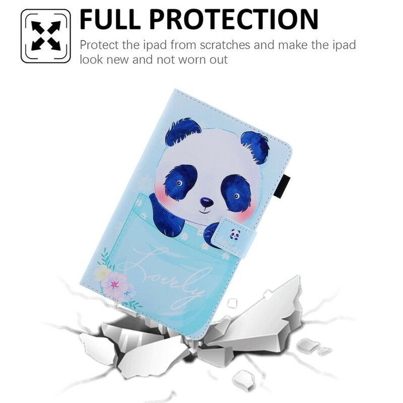 Flipové Pouzdro Na Samsung Galaxy Tab A7 Lite Roztomilá Panda