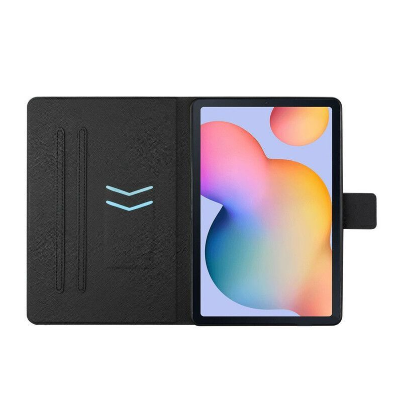 Flipové Pouzdro Na Samsung Galaxy Tab A7 Lite Slunečnicové Sloni