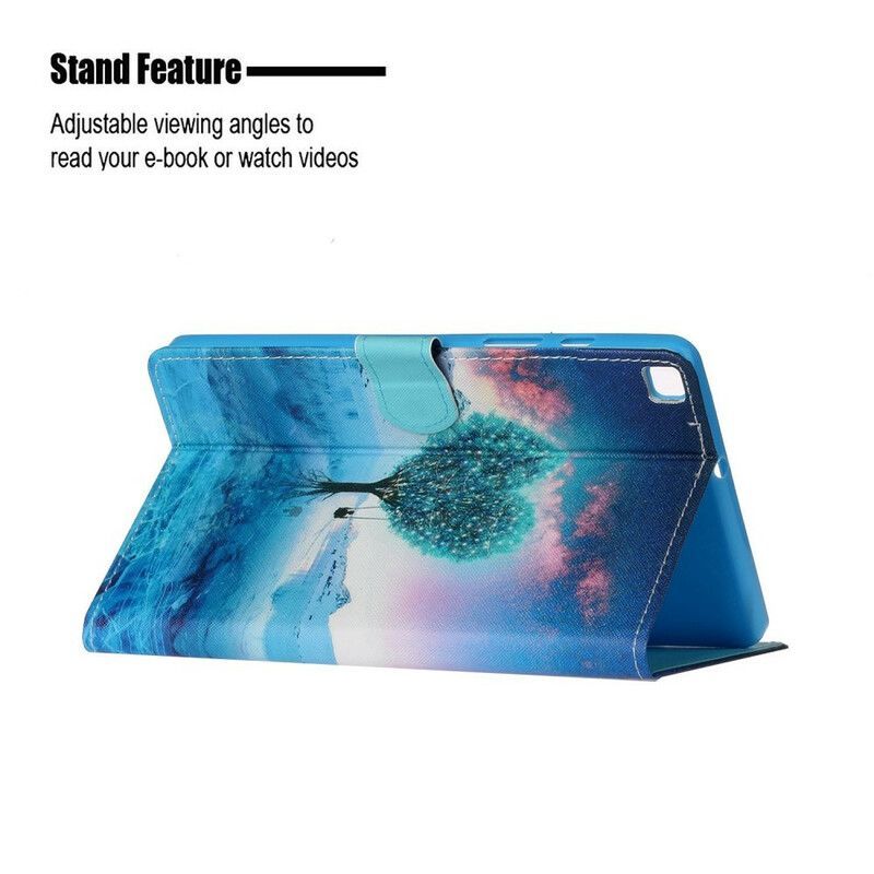 Flipové Pouzdro Na Samsung Galaxy Tab A7 Lite Srdce Stromu
