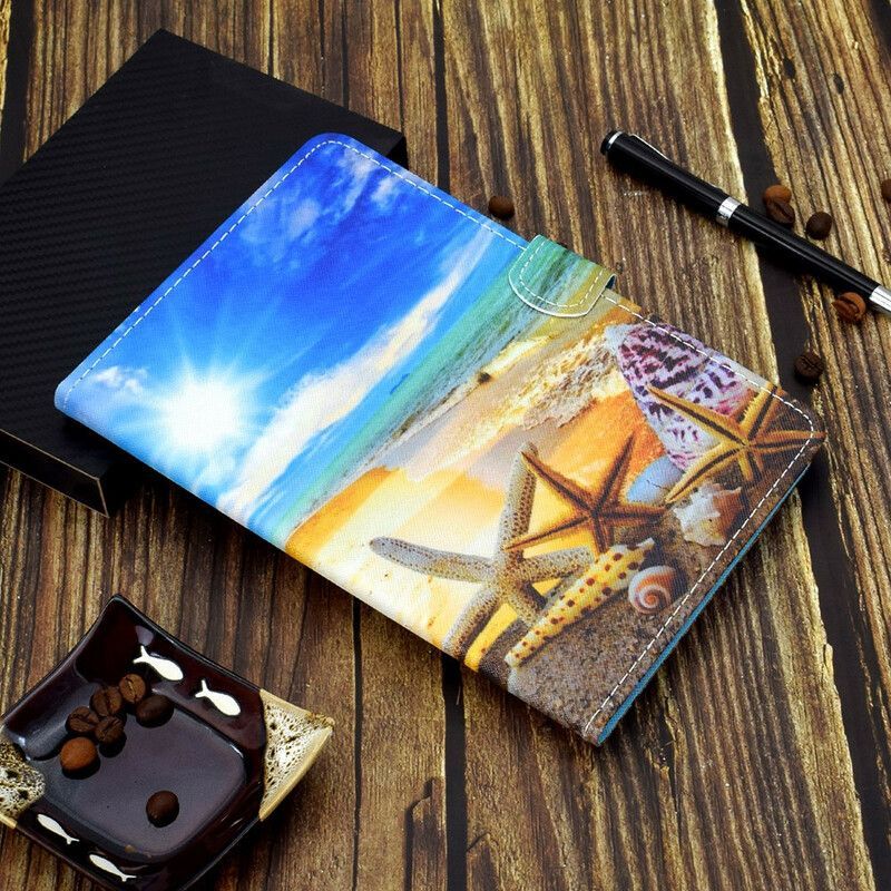 Flipové Pouzdro Na Samsung Galaxy Tab A7 Lite Zábavná Pláž