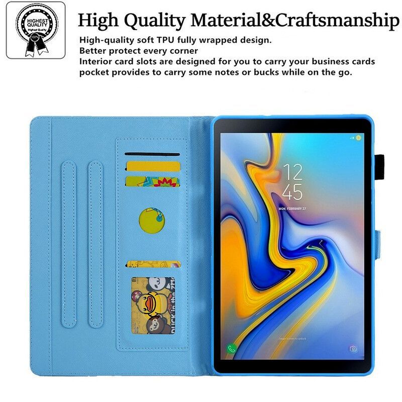 Flipové Pouzdro Na Samsung Galaxy Tab A7 Lite Západ Slunce Eiffelova Věž