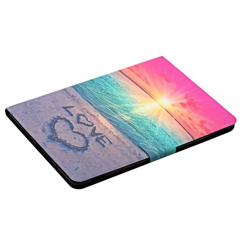 Flipové Pouzdro Na Samsung Galaxy Tab A7 Lite Západ Slunce Láska
