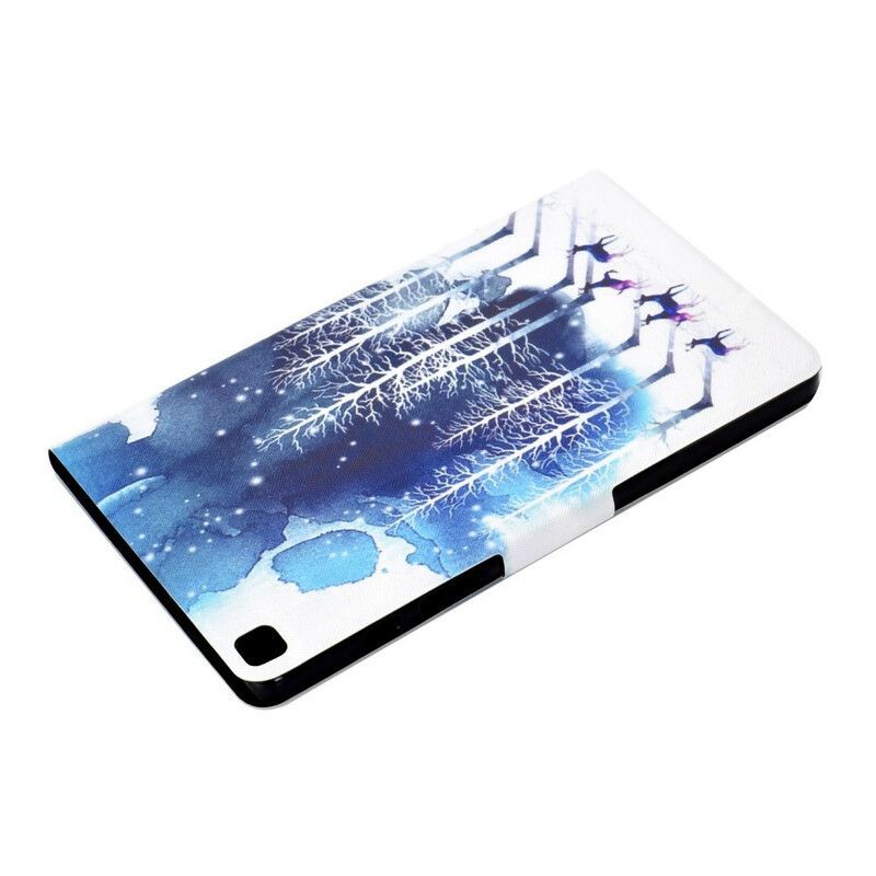 Flipové Pouzdro Na Samsung Galaxy Tab A7 Lite Zima