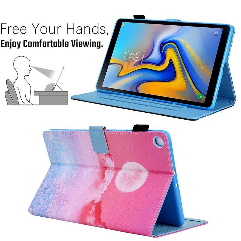 Kožené Pouzdro Na Samsung Galaxy Tab A7 Lite Krajina Snů