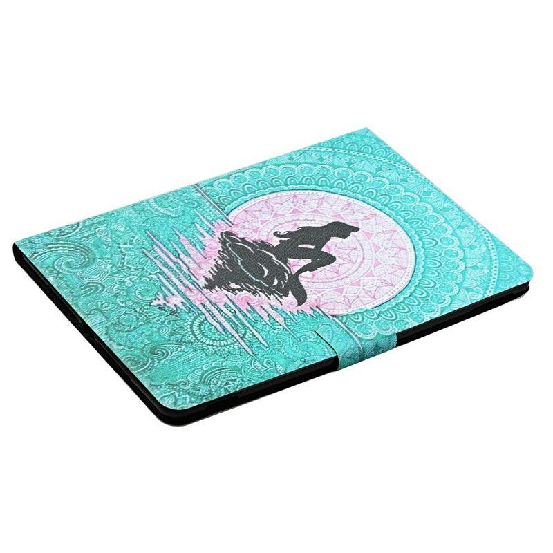 Kožené Pouzdro Na Samsung Galaxy Tab A7 Lite Mandala Mořská Panna