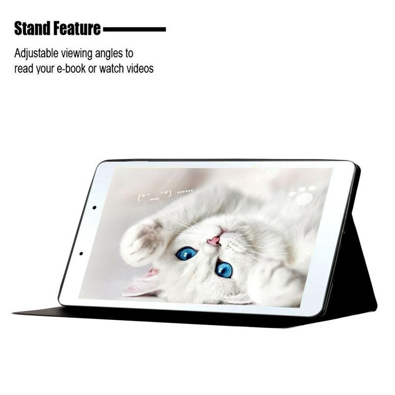 Kožené Pouzdro Na Samsung Galaxy Tab A7 Lite Mramorový Styl