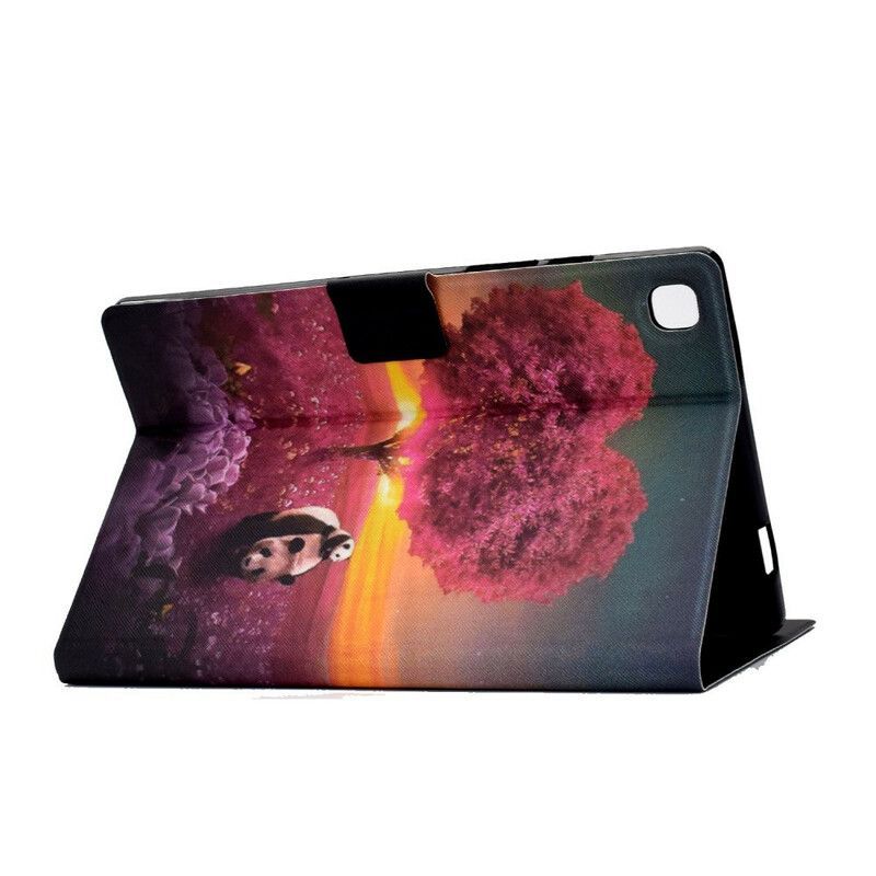 Kožené Pouzdro Na Samsung Galaxy Tab A7 Lite Pandí Srdce