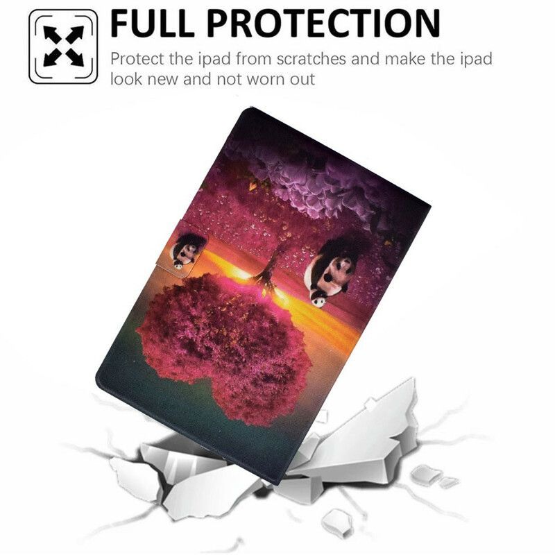 Kožené Pouzdro Na Samsung Galaxy Tab A7 Lite Pandí Srdce
