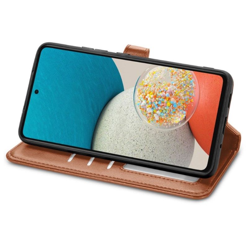 Flipové Pouzdro Na Samsung Galaxy A53 5G Držák Karet Z Umělé Kůže Indila