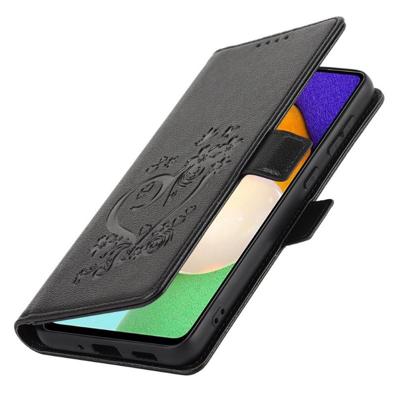 Flipové Pouzdro Na Samsung Galaxy A53 5G Květinové Srdce
