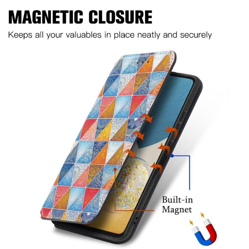 Flipové Pouzdro Na Samsung Galaxy A53 5G Mandalový Kaleidoskop