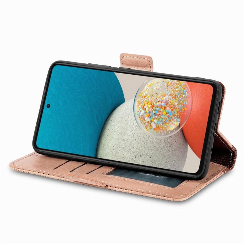 Flipové Pouzdro Na Samsung Galaxy A53 5G Umělá Kůže S Dírkami