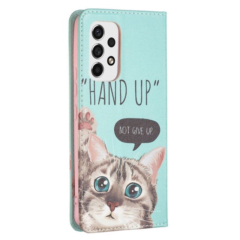 Kožené Pouzdro Na Samsung Galaxy A53 5G Chat Nahoru