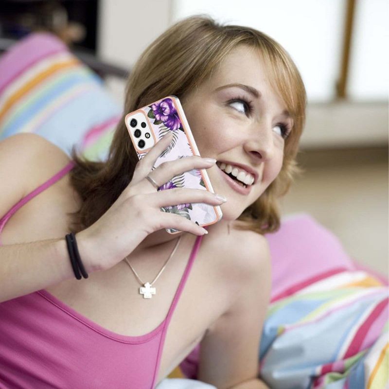 Kryt Na Samsung Galaxy A53 5G Exotické Květiny