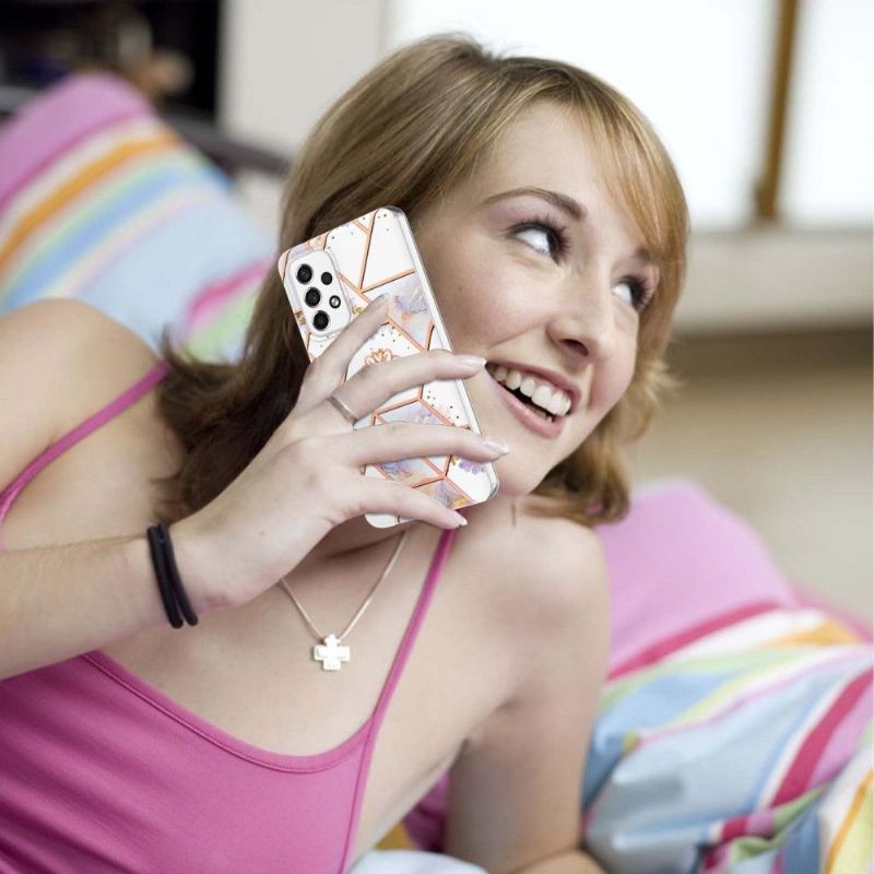 Kryt Na Samsung Galaxy A53 5G Mramor A Koruna