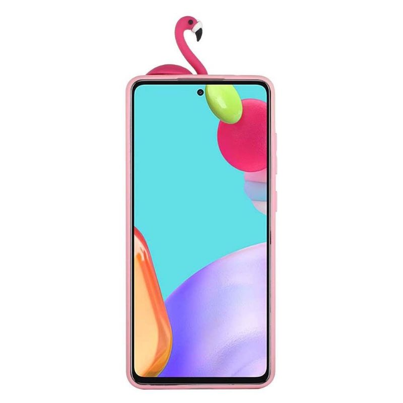 Kryt Na Samsung Galaxy A53 5G Silikonový Flamingo 3d