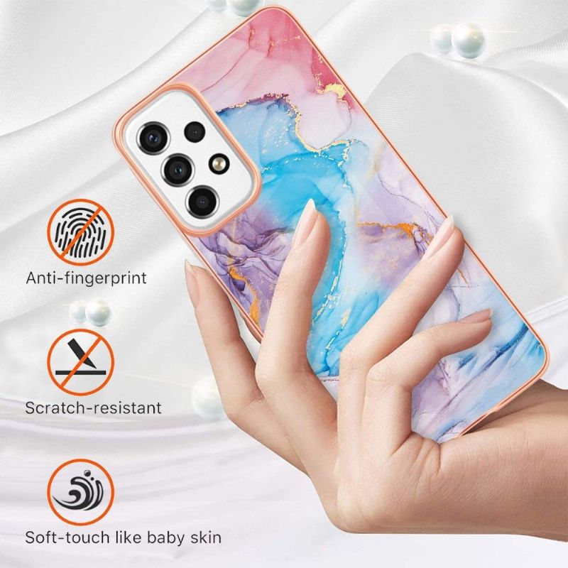 Kryty Na Mobil Na Samsung Galaxy A53 5G Modrý Mramor