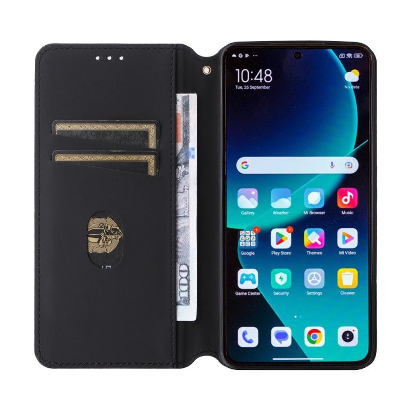 Kožené Pouzdro Folio Xiaomi 14t Pro 3d Kostky