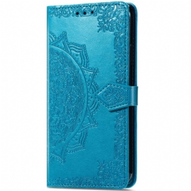 Kožený Kryt Na Xiaomi 14t Pro Barokní Mandala