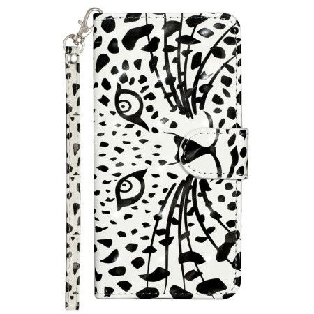 Kožený Kryt Xiaomi 14t Pro Grafický Pásek Leopard