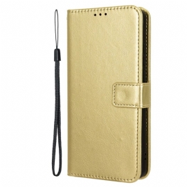 Kožený Kryt Xiaomi 14t Pro Okázalá Umělá Kůže
