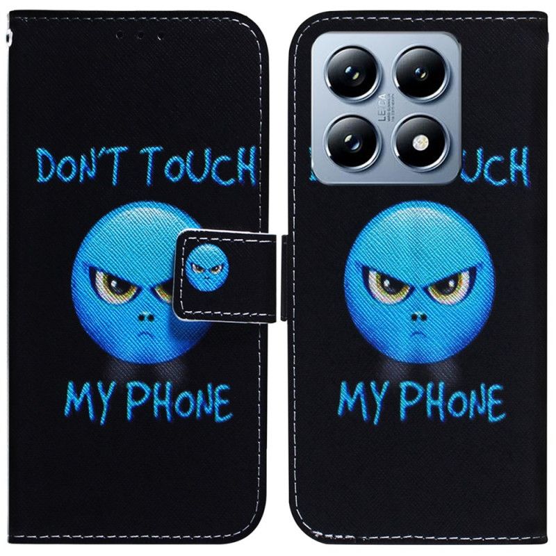 Kožený Kryt Xiaomi 14t Pro Telefon Emoji