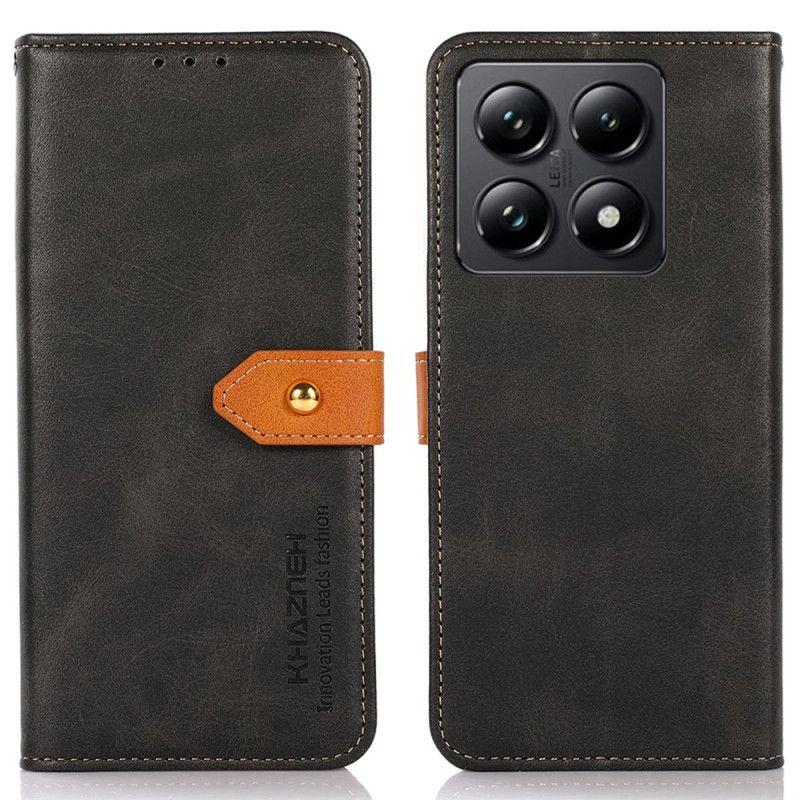 Peněženková Pouzdra Xiaomi 14t Pro Kryty Na Mobil Zlatá Spona