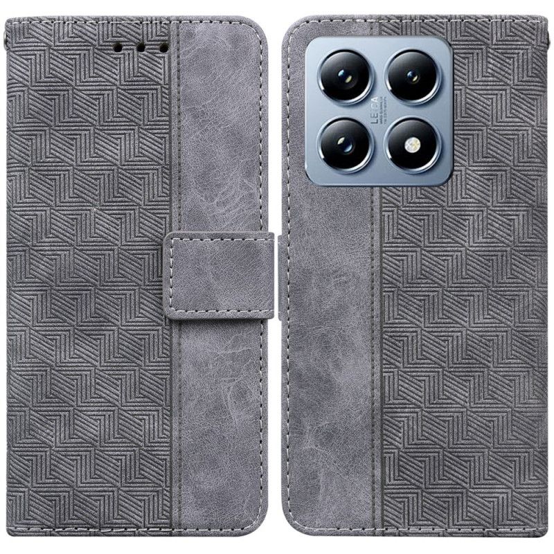 Peněženková Pouzdra Xiaomi 14t Pro Tkaný Vzor