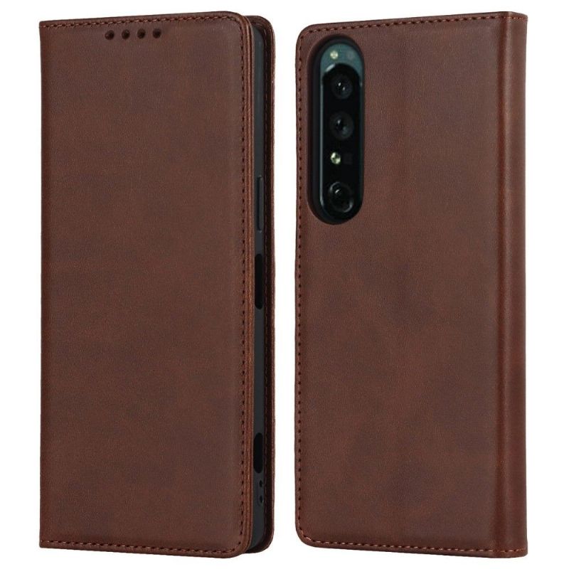 Flipové Pouzdro Na Sony Xperia 1 IV Kožené Pouzdro Chlopeň Držáku Karty Z Umělé Kůže