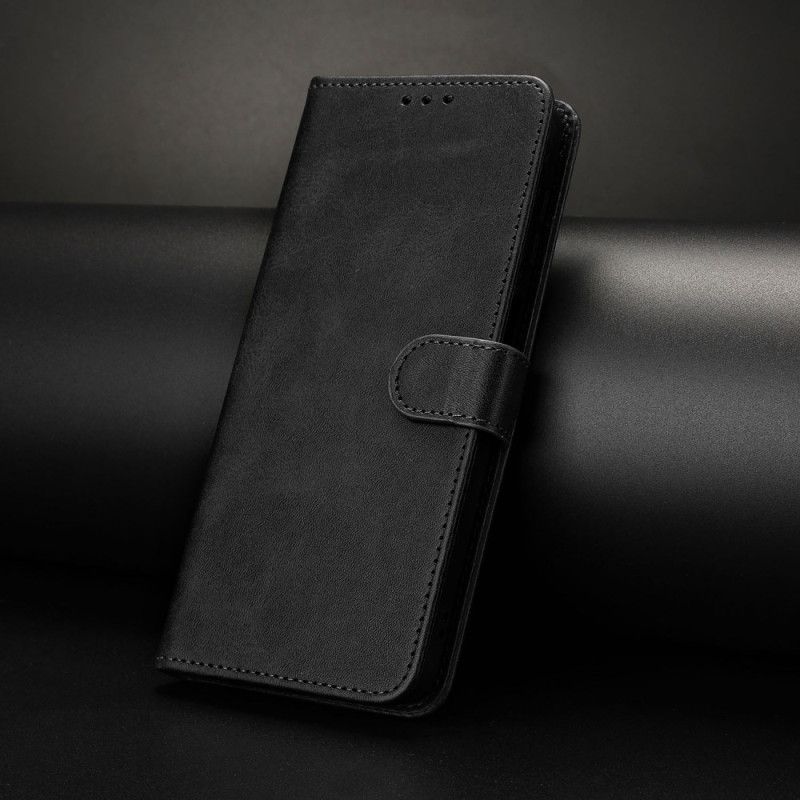 Kožený Kryt Na Realme C61 Matný Povrch S Popruhem