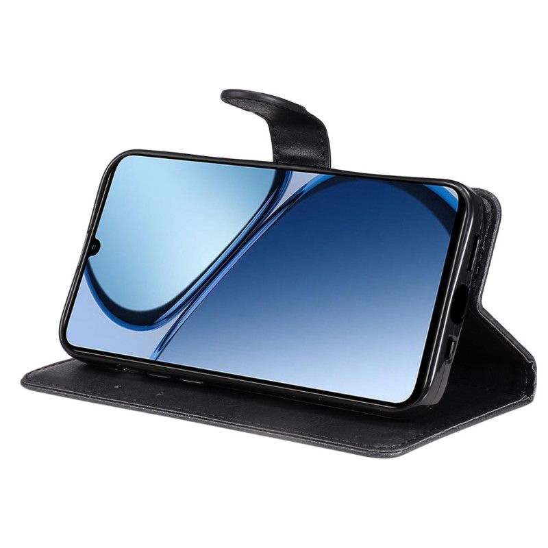 Kožený Kryt Realme C61 Jednoduchá Umělá Kůže