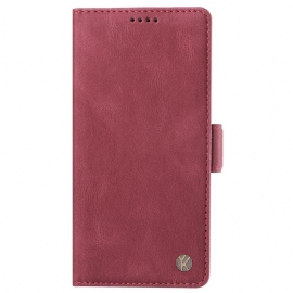 Kožený Kryt Realme C61 Yikatu Nýt