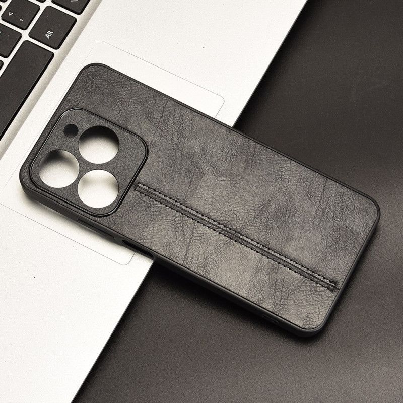 Kryt Na Realme C61 Prošívaný Kožený Efekt