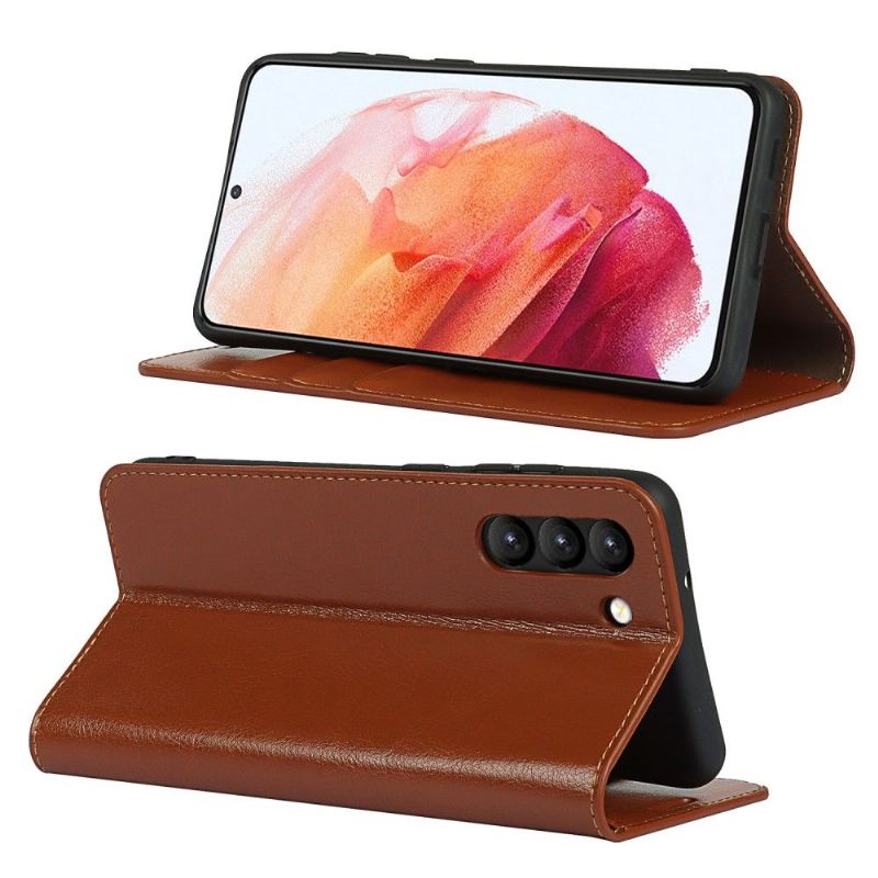 Flipové Pouzdro Na Samsung Galaxy S21 FE Funkce Podpory Koženého Držáku Karty