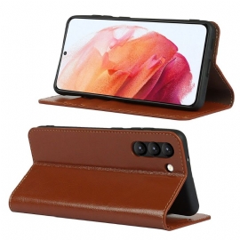 Flipové Pouzdro Na Samsung Galaxy S21 FE Funkce Podpory Koženého Držáku Karty