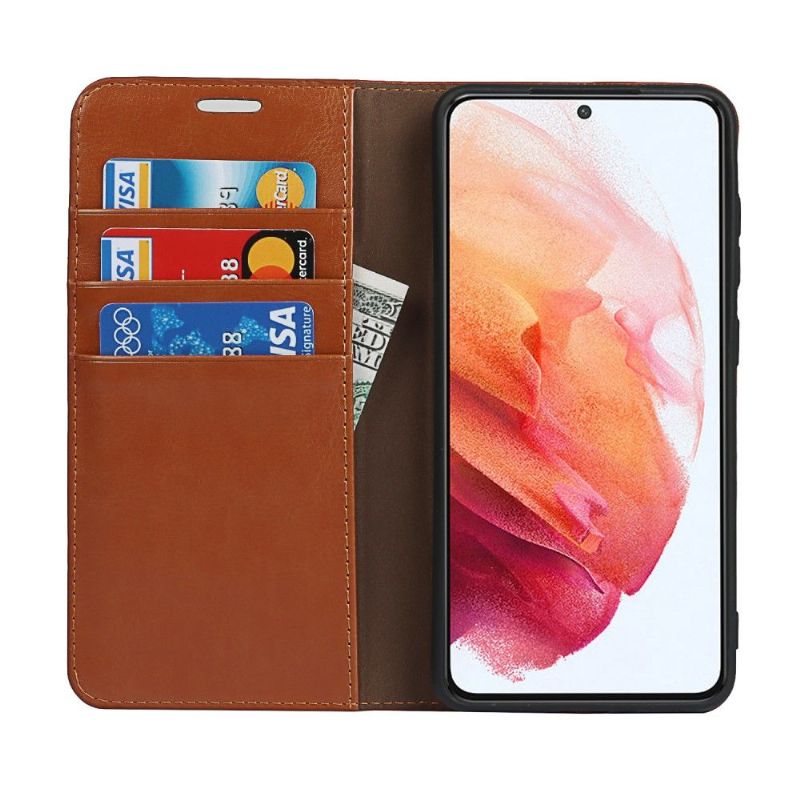 Flipové Pouzdro Na Samsung Galaxy S21 FE Funkce Podpory Koženého Držáku Karty