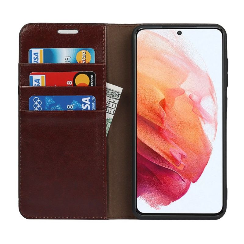 Flipové Pouzdro Na Samsung Galaxy S21 FE Funkce Podpory Koženého Držáku Karty