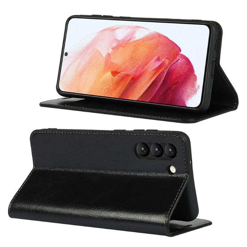 Flipové Pouzdro Na Samsung Galaxy S21 FE Funkce Podpory Koženého Držáku Karty