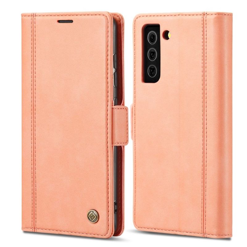 Flipové Pouzdro Na Samsung Galaxy S21 FE Kožené Pouzdro Folio Lc.imeeke S Koženými Efekty