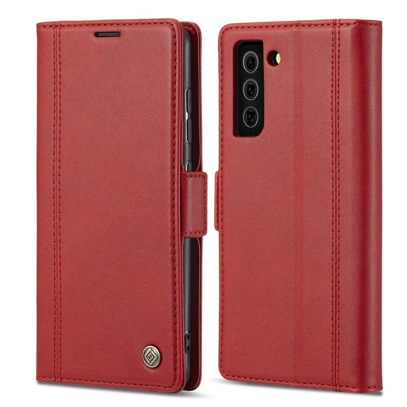 Flipové Pouzdro Na Samsung Galaxy S21 FE Kožené Pouzdro Folio Lc.imeeke S Koženými Efekty