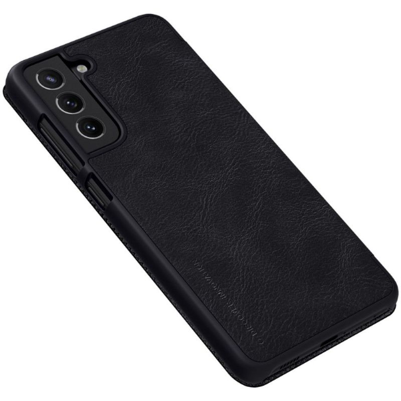 Flipové Pouzdro Na Samsung Galaxy S21 FE Kožený Efekt Řady Qin