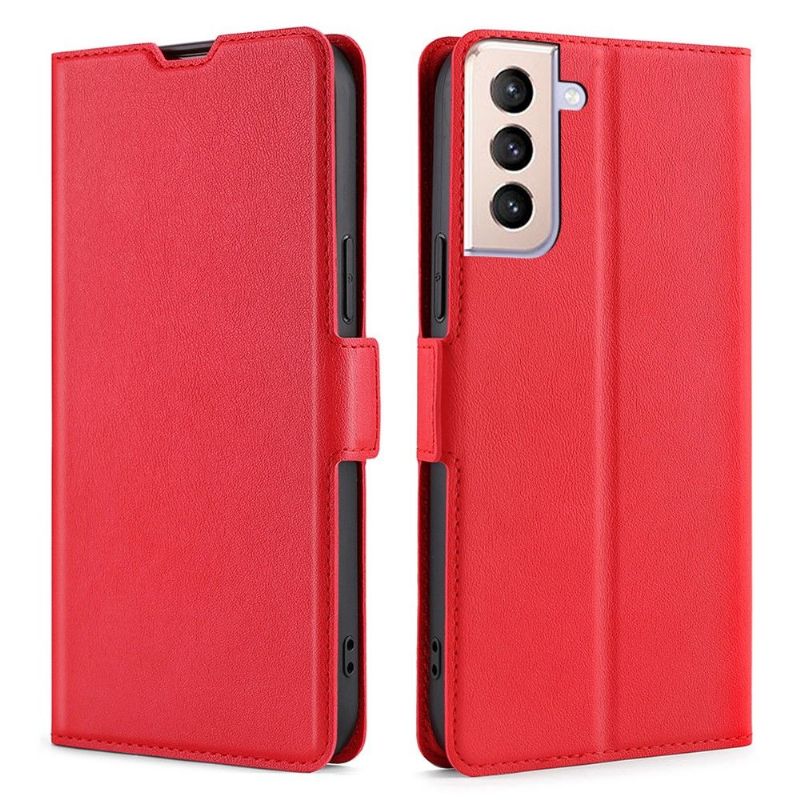 Flipové Pouzdro Na Samsung Galaxy S21 FE Minimalistický Obchod S Umělou Kůží