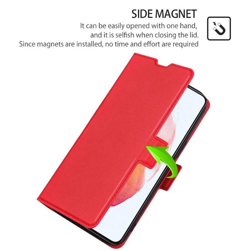 Flipové Pouzdro Na Samsung Galaxy S21 FE Minimalistický Obchod S Umělou Kůží