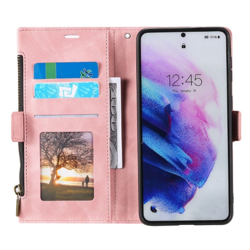 Flipové Pouzdro Na Samsung Galaxy S21 FE Peněženkové Pouzdro Booth Funkce