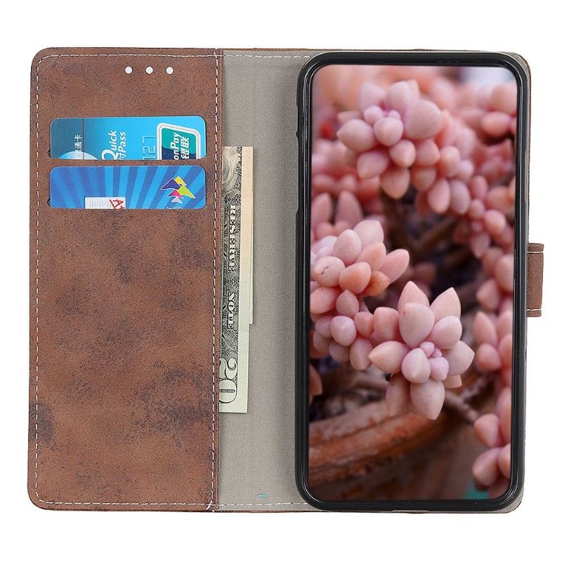 Flipové Pouzdro Na Samsung Galaxy S21 FE Vintage Umělá Kůže Cyrius
