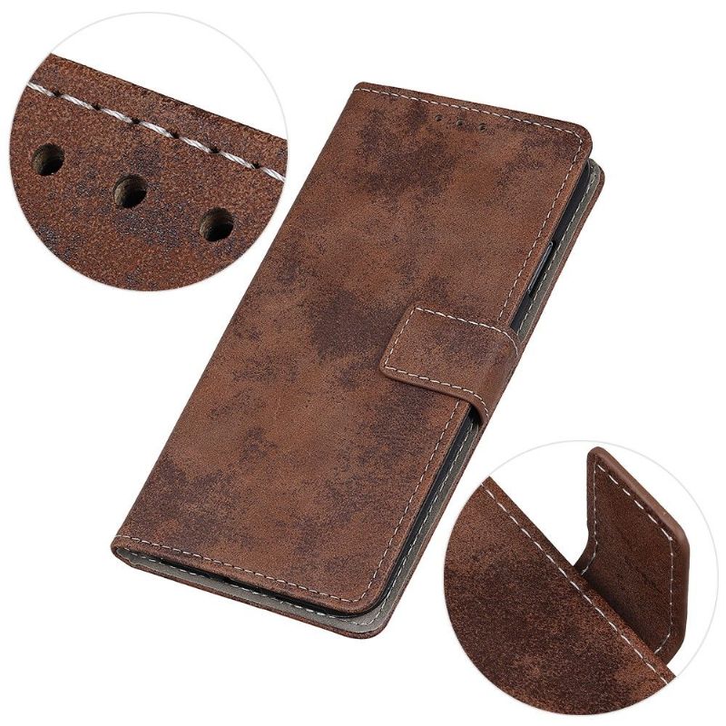 Flipové Pouzdro Na Samsung Galaxy S21 FE Vintage Umělá Kůže Cyrius