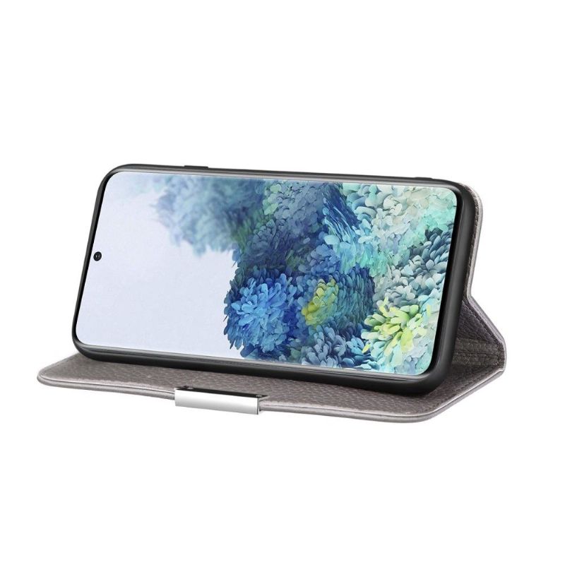 Kožené Pouzdro Na Samsung Galaxy S21 FE Flipové Pouzdro Flip Z Umělé Kůže